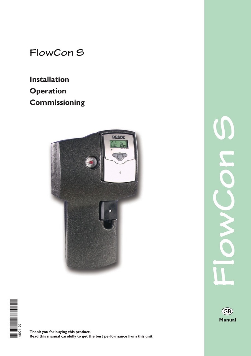 Resol FlowCon S Manual del propietario