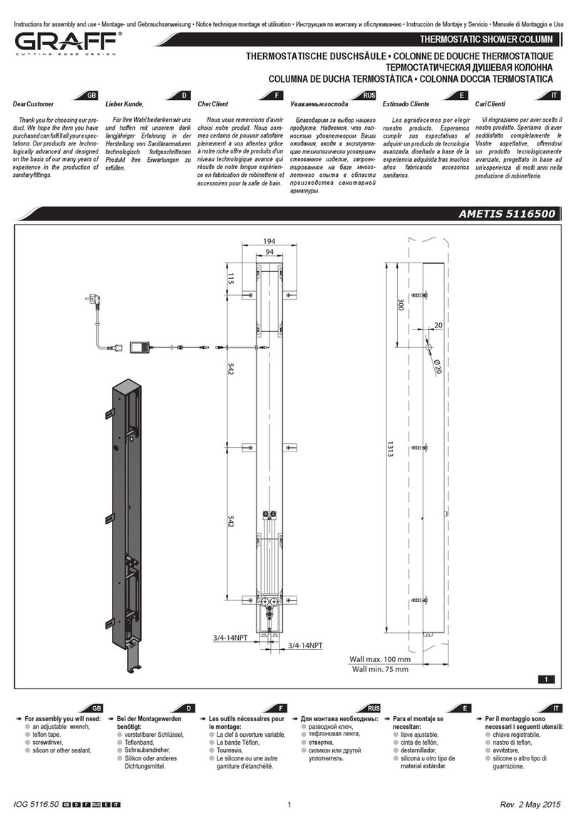 Graff AMETIS E-8755 Manual del operador