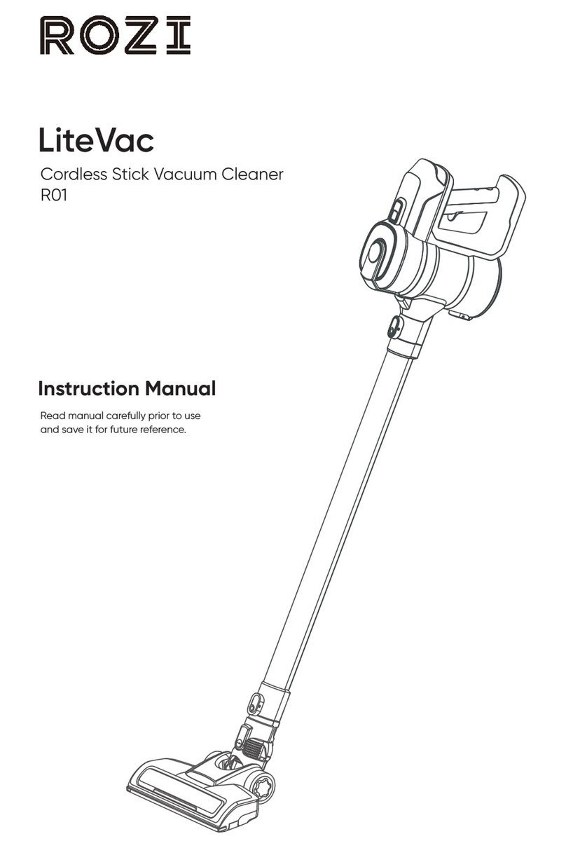 Rozi LiteVac R01 Manual de usuario