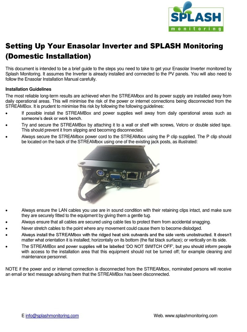 Splash STREAMBox Instrucciones de uso
