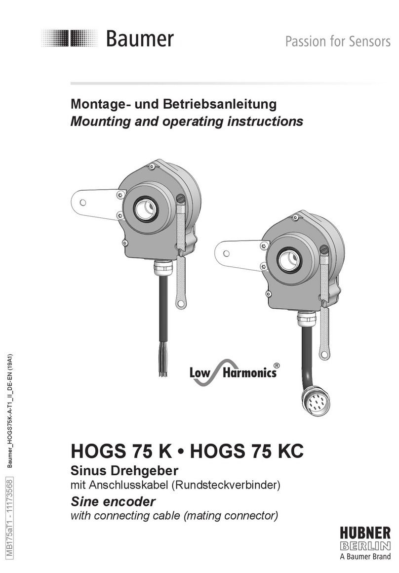 Baumer HUBNER BERLIN Low Harmonics HOGS 75 Manual de servicio