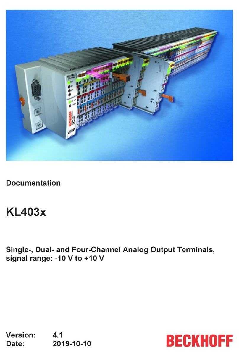 Beckhoff KL403 Series Manual del operador