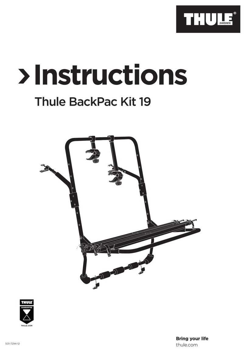 Thule BackPac Kit 19 Manual de usuario