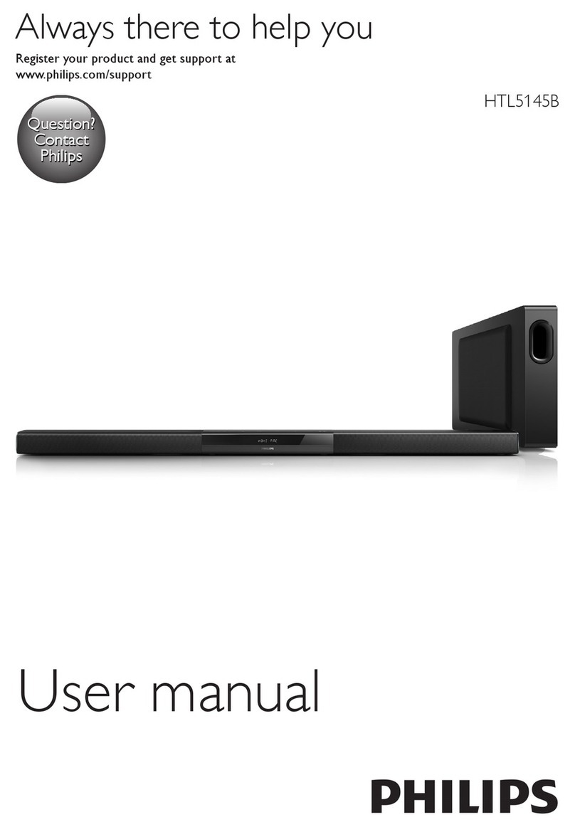 Philips HTL5145B Manual de usuario Philips HTL5145B Manual de usuario