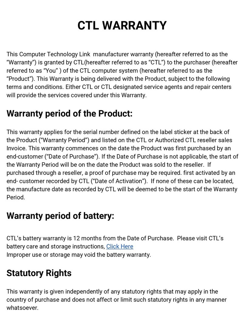 Computer Technology Link CTL Manual de usuario