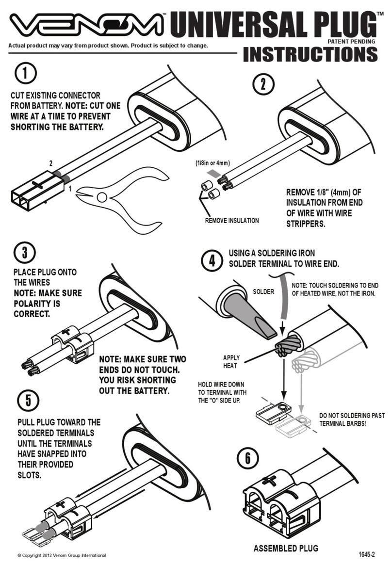 VENOM UNIVERSAL PLUG Manual de usuario