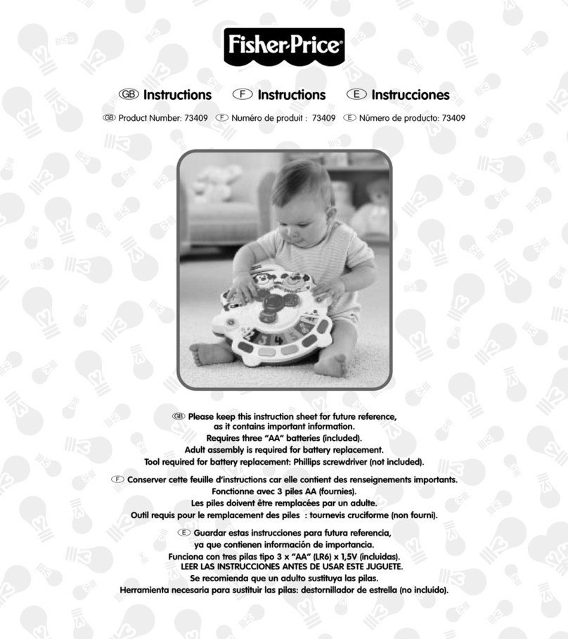 Fisher-Price 73409 Manual de usuario Fisher-Price 73409 Manual de usuario