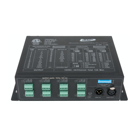 Elation ELAR-DRIVER-8-12V Manual de usuario