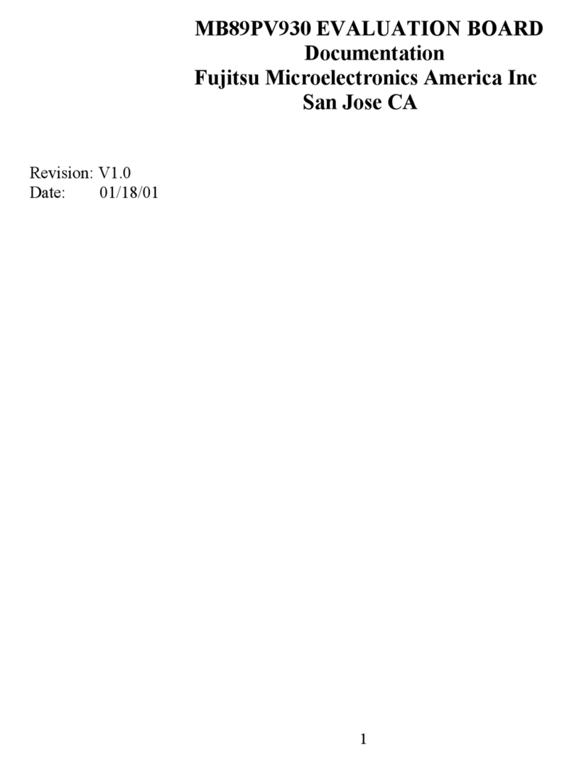 Fujitsu MB89PV930 Manual del operador