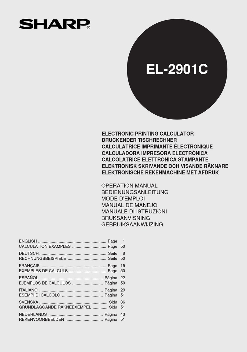 Sharp EL-2901C Manual de usuario