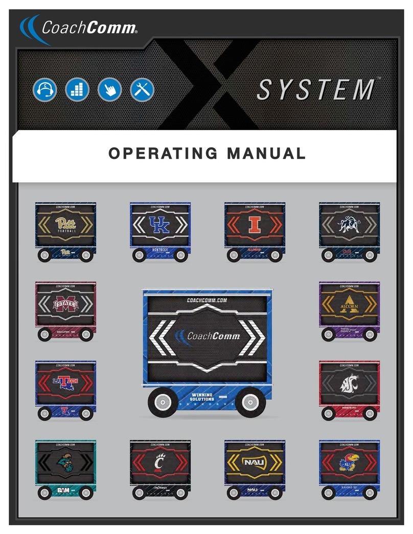 CoachComm X SYSTEM Manual de usuario