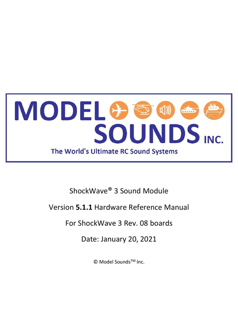 MODEL SOUNDS ShockWave 3 Guía rápida de usuario MODEL SOUNDS ShockWave 3 Guía rápida de usuario