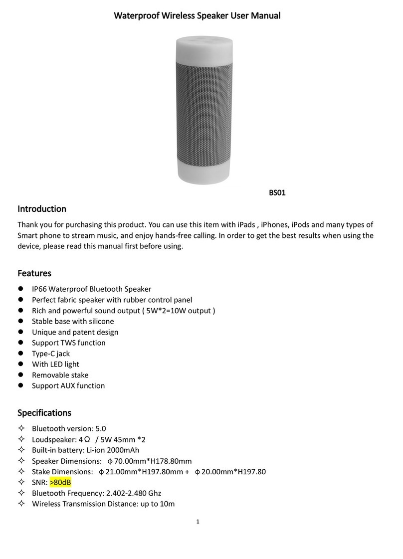 KINGTA TECHNOLOGY BS01 Manual de usuario