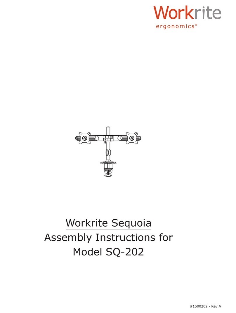 Workrite Ergonomics Sequoia SQ-202 Manual de usuario Workrite Ergonomics Sequoia SQ-202 Manual de usuario