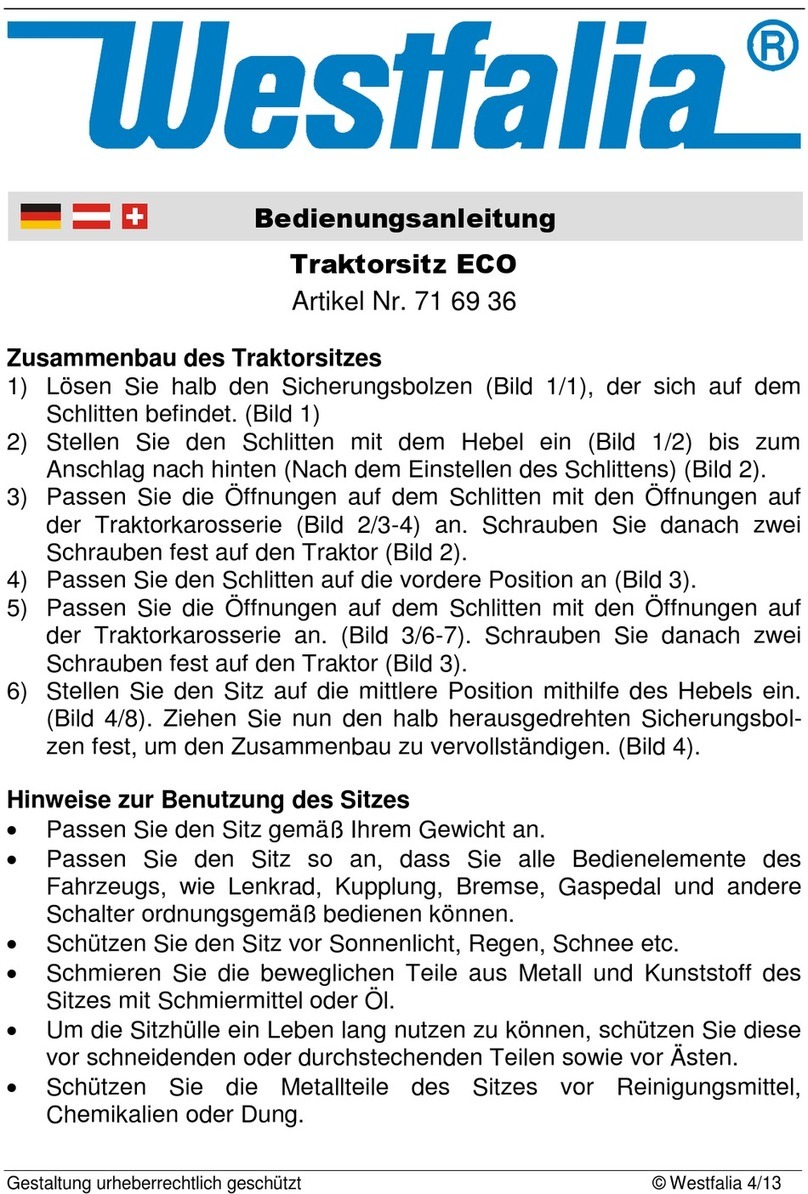 Westfalia ECO Manual de usuario