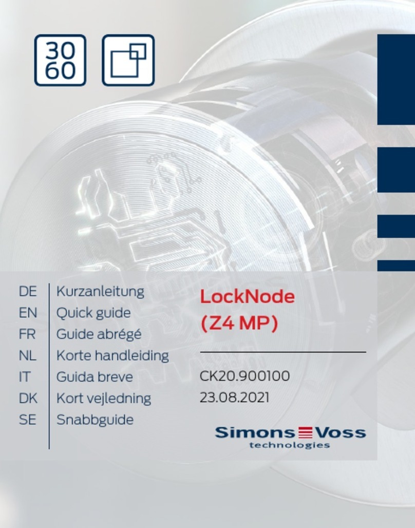 Simons Voss Technologies LockNode MP Z4 Manual de usuario