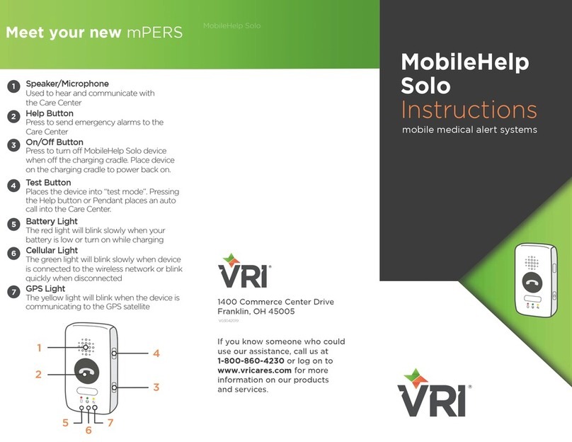 VRI MobileHelp Solo Manual de usuario