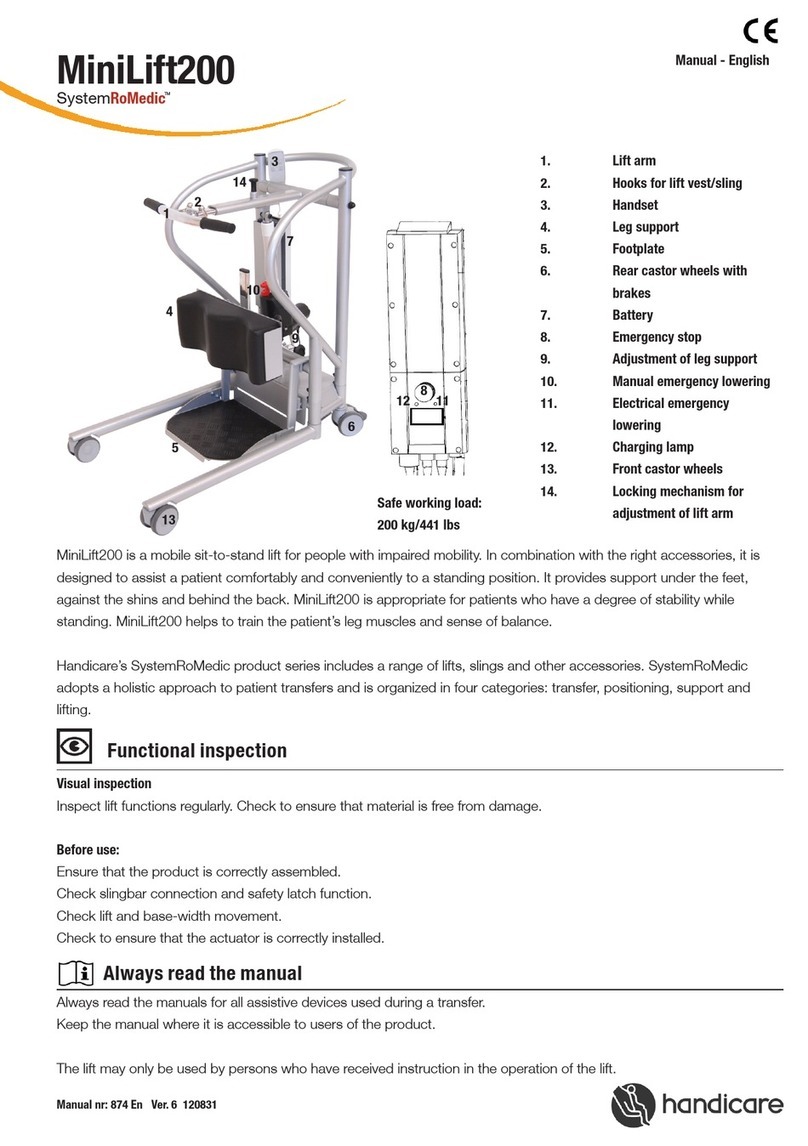 SystemRoMedic MiniLift200 Manual de usuario SystemRoMedic MiniLift200 Manual de usuario