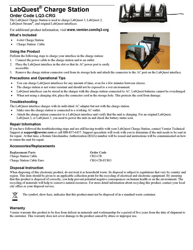Vernier LabQuest Manual de usuario Vernier LabQuest Manual de usuario