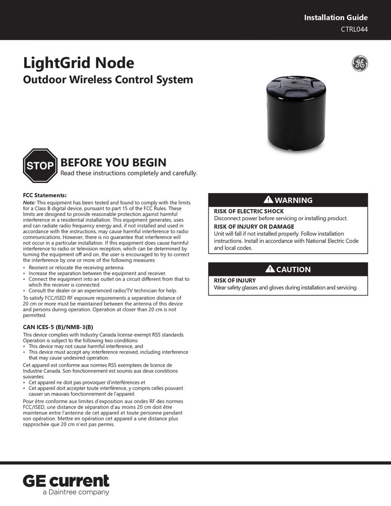 Daintree GE current LightGrid Node Manual de usuario