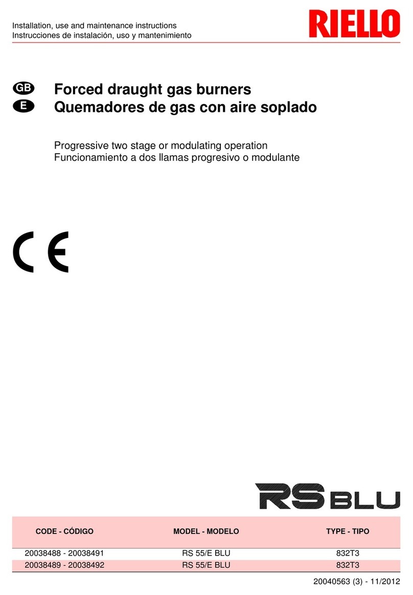 Riello RS 55/E BLU Guía de inicio rápido