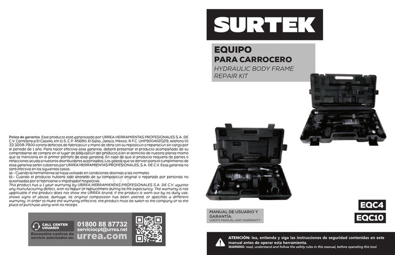 Surtek EQC4 Dimensiones y guía de instalación