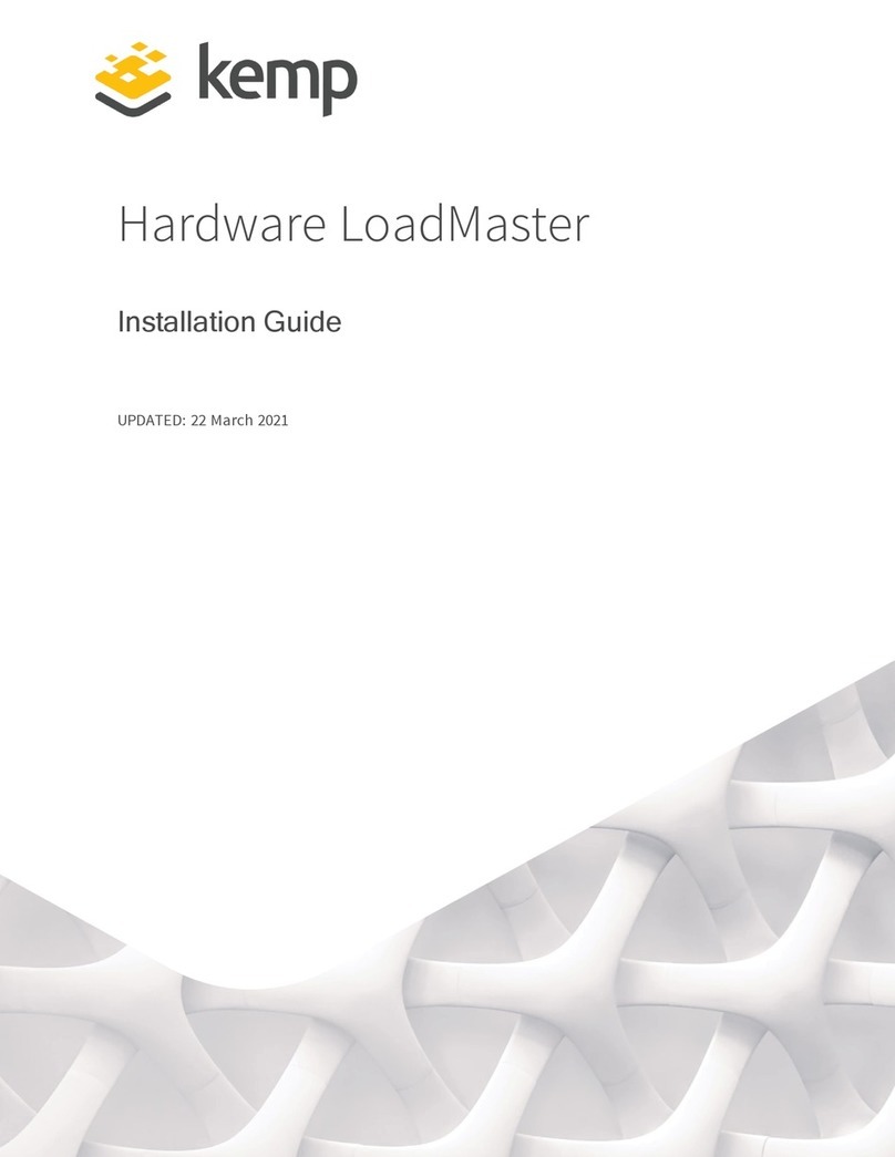 KEMP Technologies LoadMaster Manual de usuario