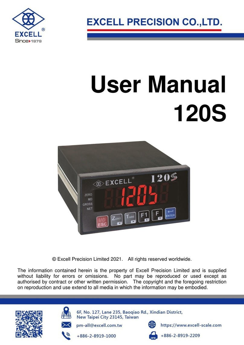 Excell 120S Manual de usuario