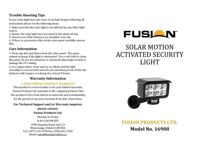 Fusion 16908 Manual de usuario