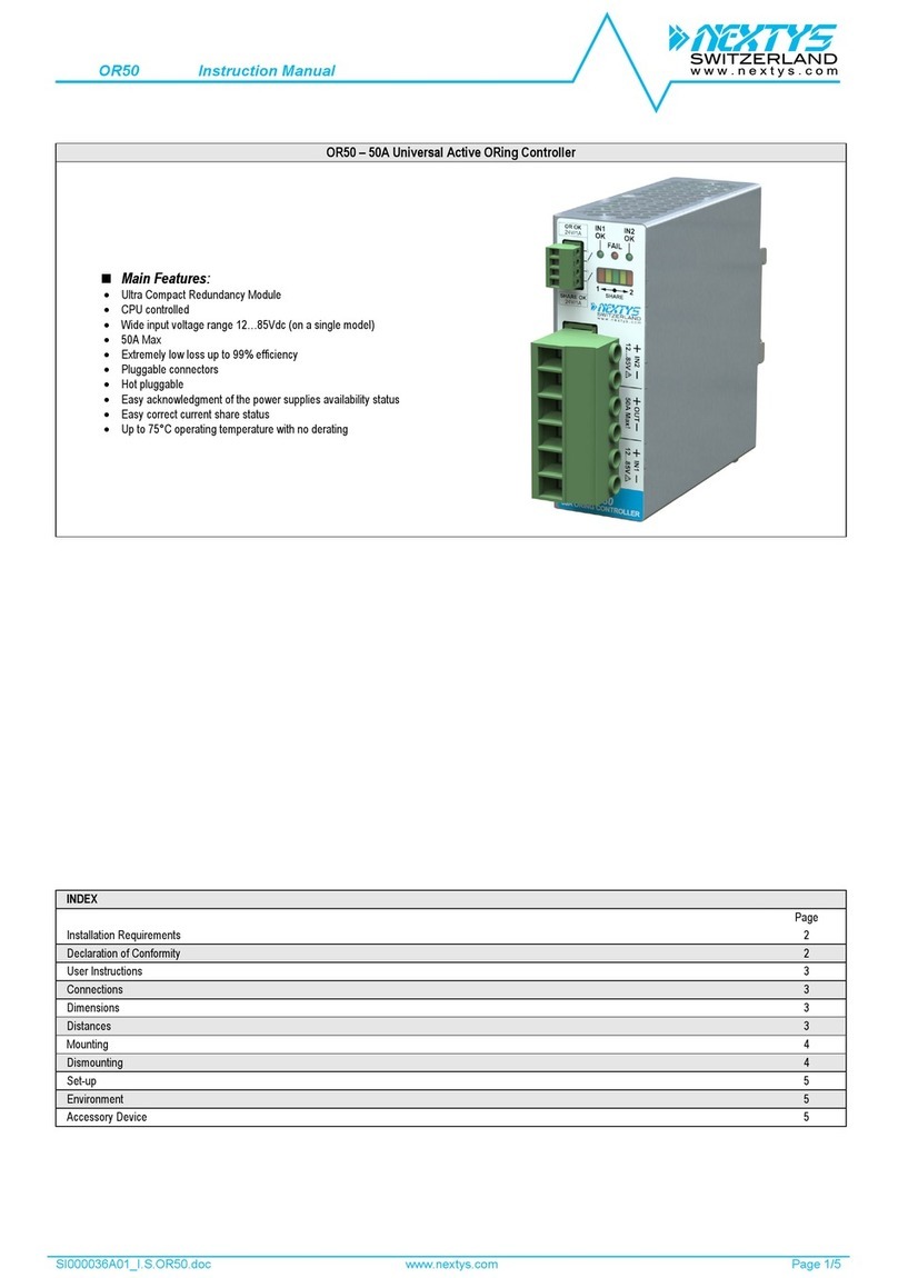 nextys OR50 Manual de usuario