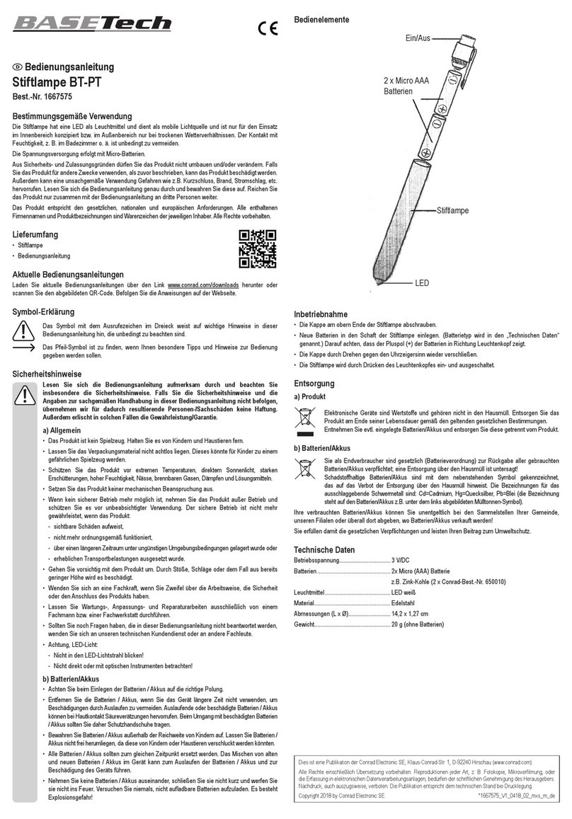 BASETech BT-PT Manual de usuario