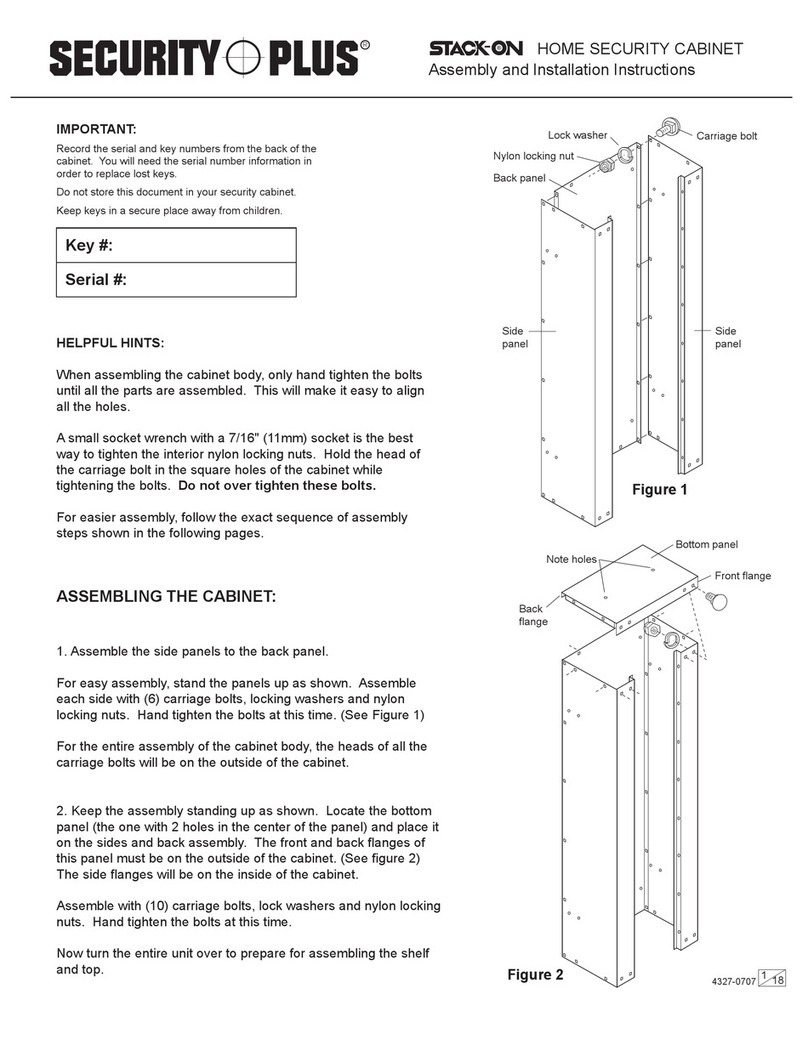 Security + Stack-On Series Manual de instrucciones