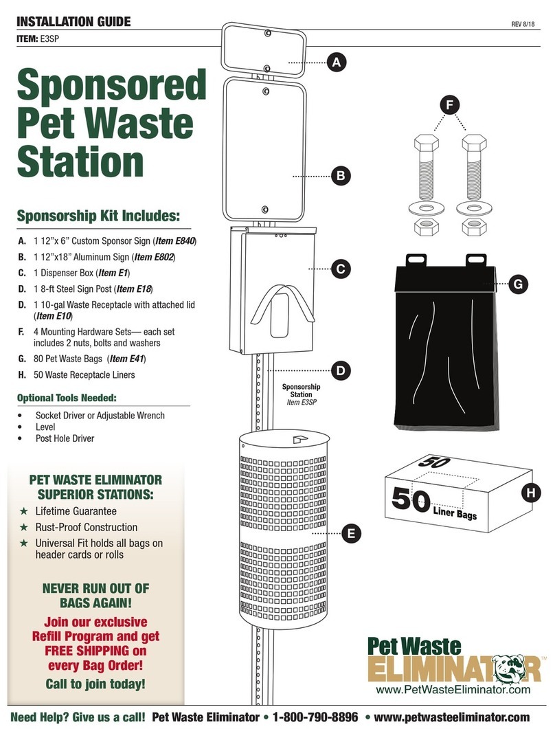 Pet Waste Eliminator E3SP Manual de usuario