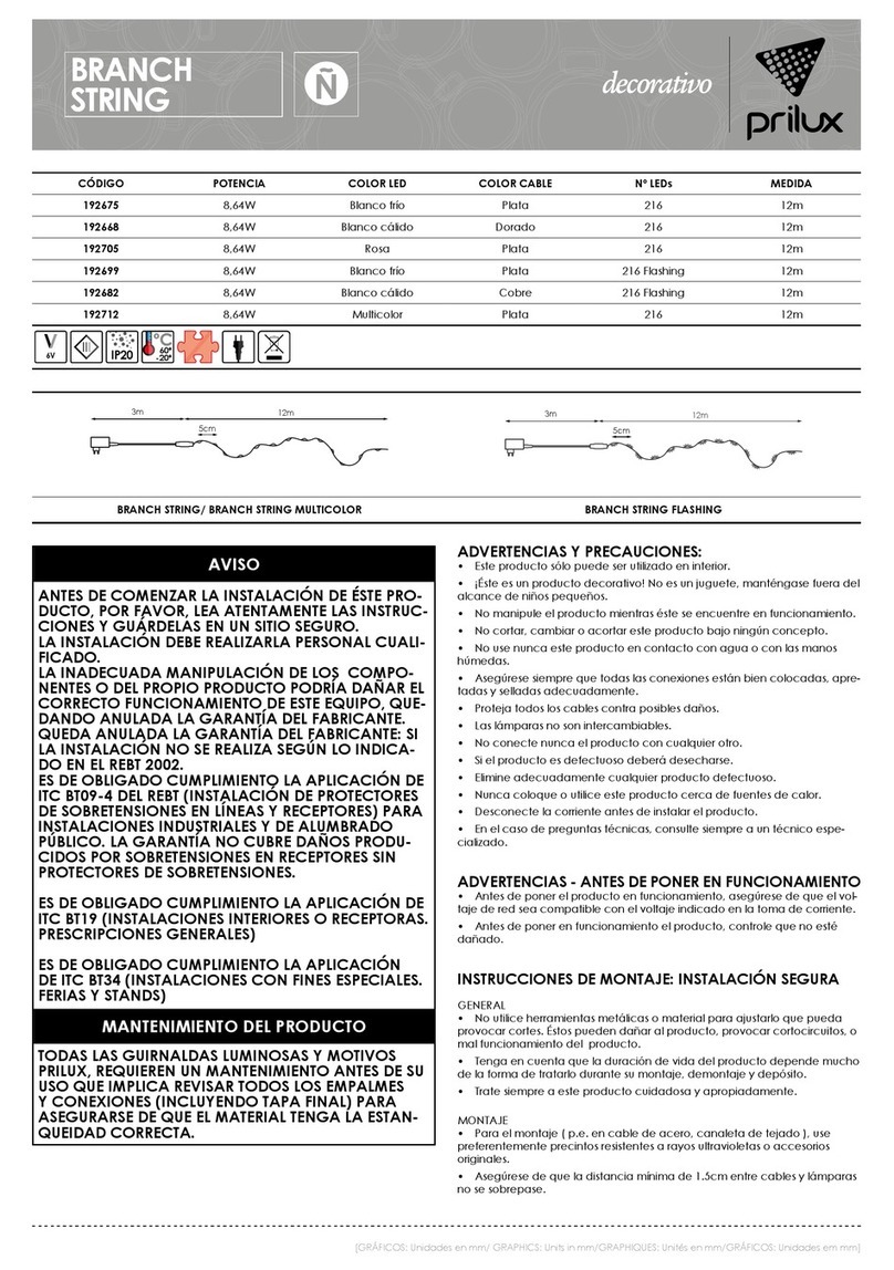Prilux BRANCH STRING 192675 Manual de usuario