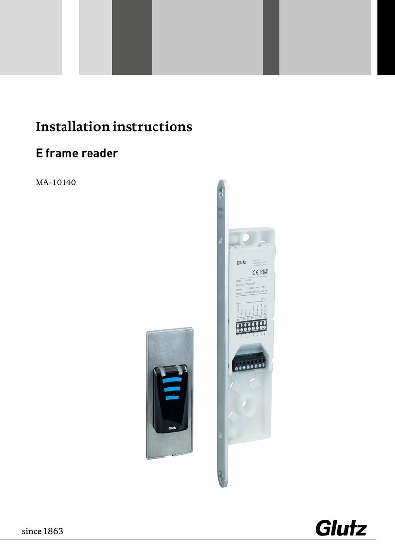 Glutz E frame reader Manual de usuario