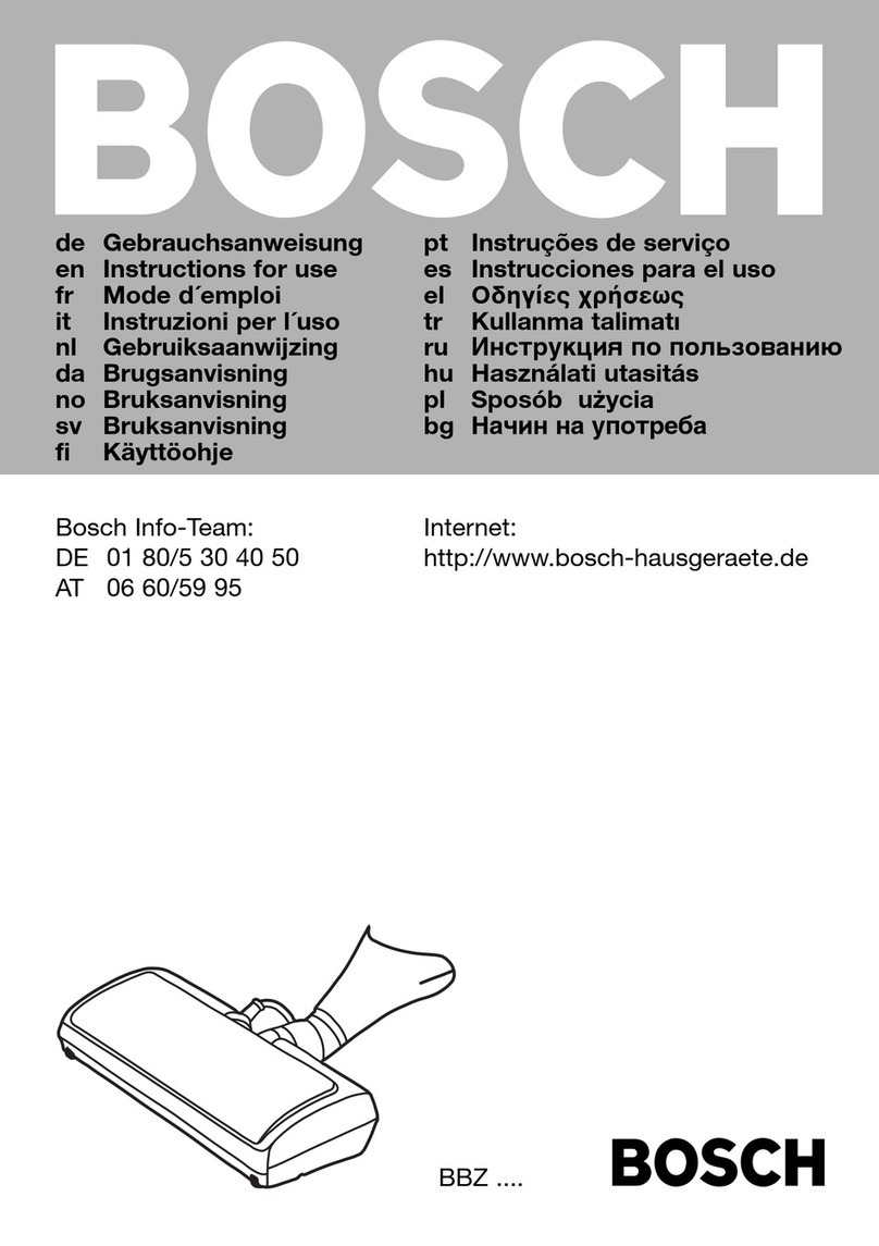 Bosch BBZ Manual de usuario