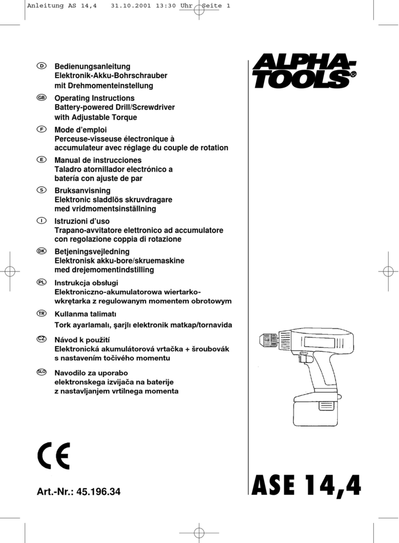 EINHELL ALPHA-TOOLS ASE 14,4 Manual de usuario