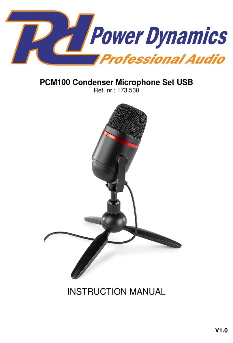 Power Dynamics PCM100 Manual de usuario