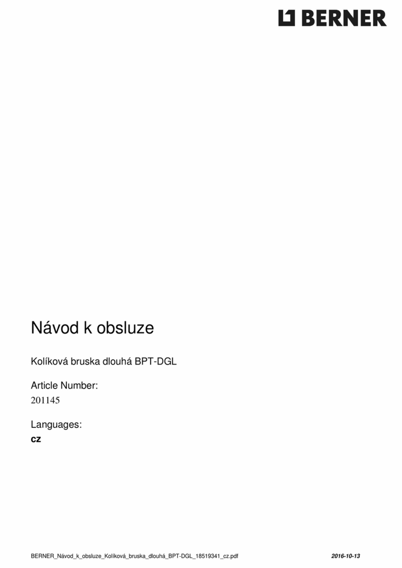 Berner BPT-DGS Manual de usuario