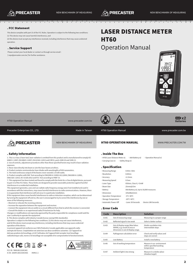 Precaster HT60 Manual de usuario Precaster HT60 Manual de usuario