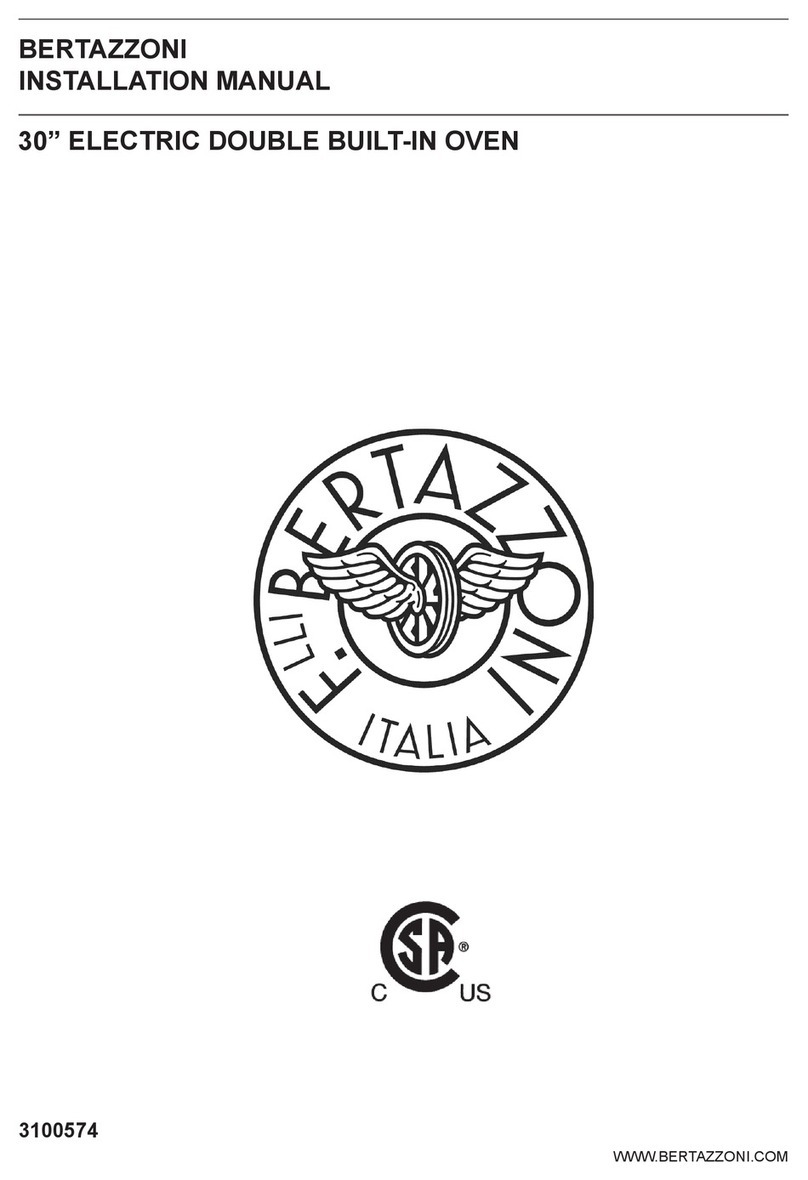 Bertazzoni PROF30FDEXT Manual de usuario