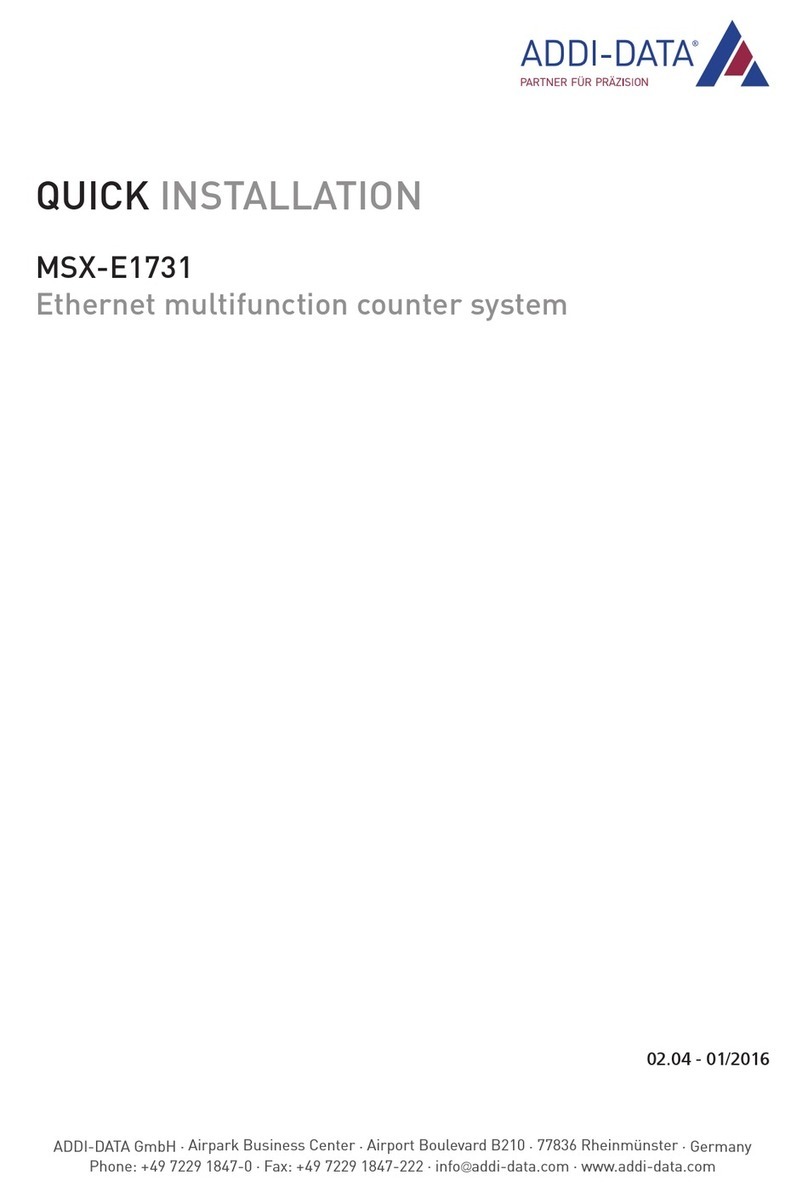 Addi-Data MSX-E1731 Instrucciones de funcionamiento originales