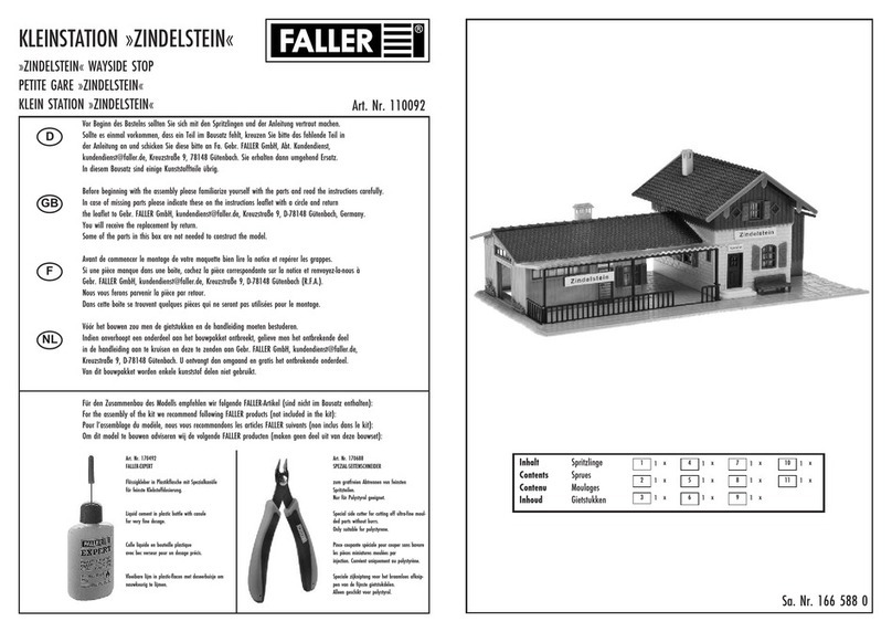 Faller Zindelstein Manual de usuario