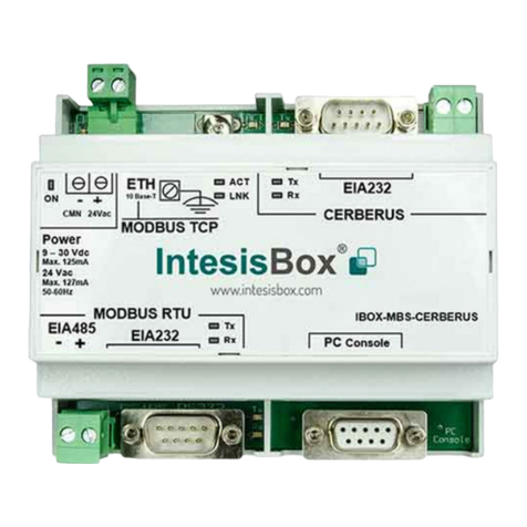 IntesisBox Modbus Server-Cerberus ISO1745 Manual de usuario IntesisBox Modbus Server-Cerberus ISO1745 Manual de usuario