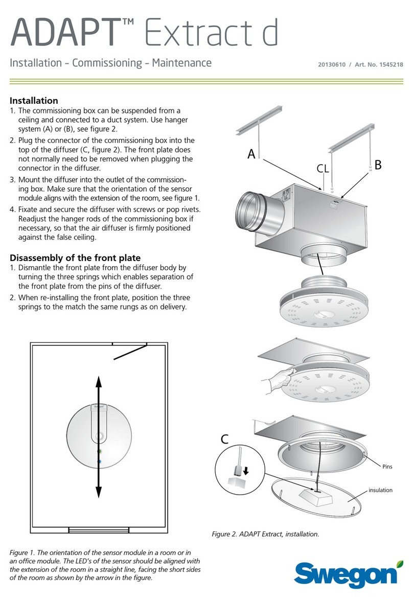 Swegon ADAPT Extract d Guía