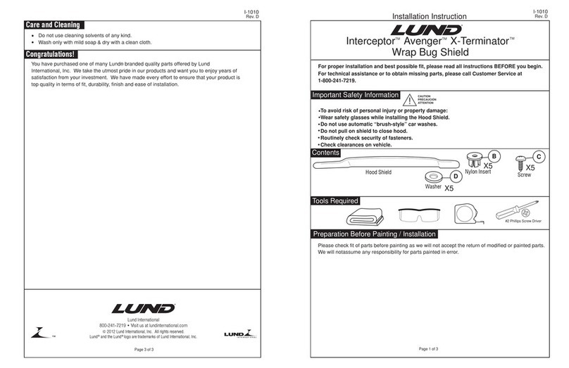 Lund Interceptor Manual de usuario