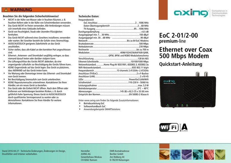 axing EoC 2-01 Premium Line Manual de usuario