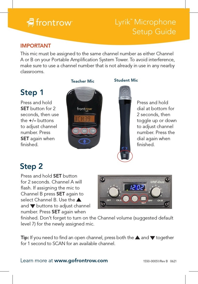 FrontRow Lyrik Manual de usuario