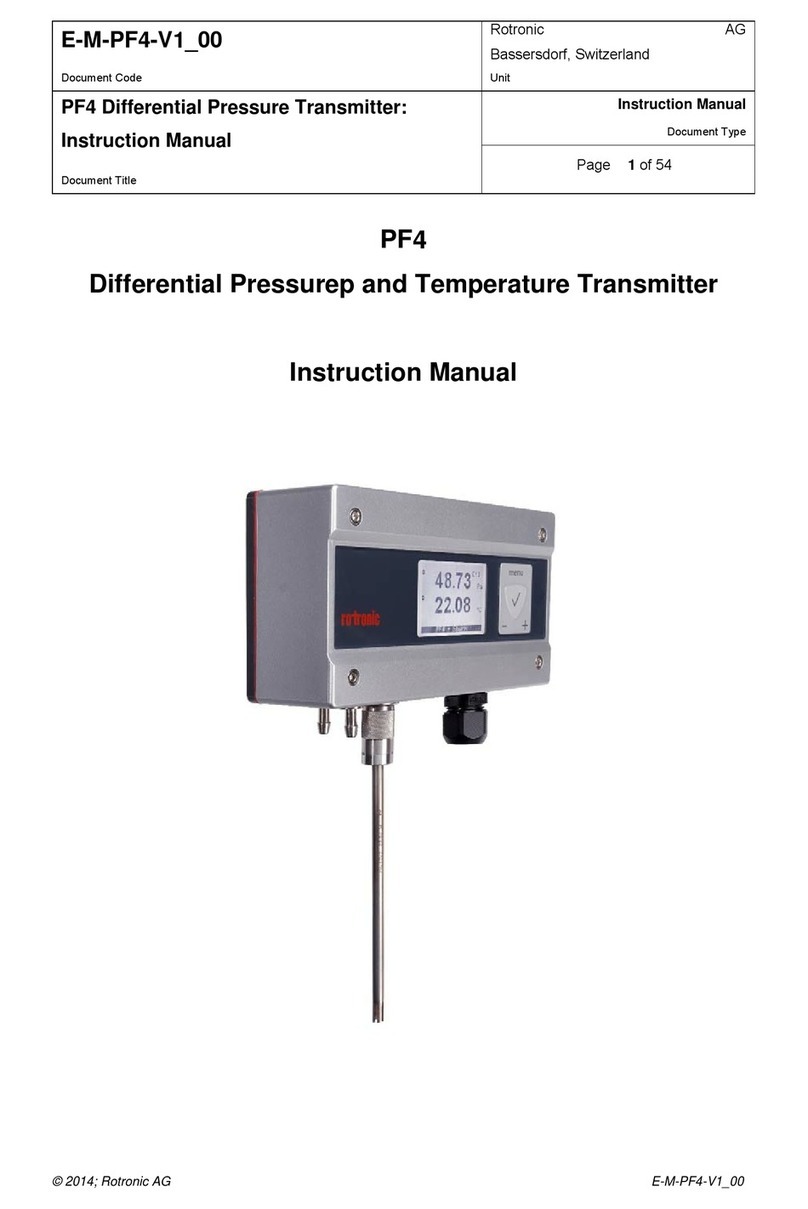 Rotronic PF4 Manual de usuario