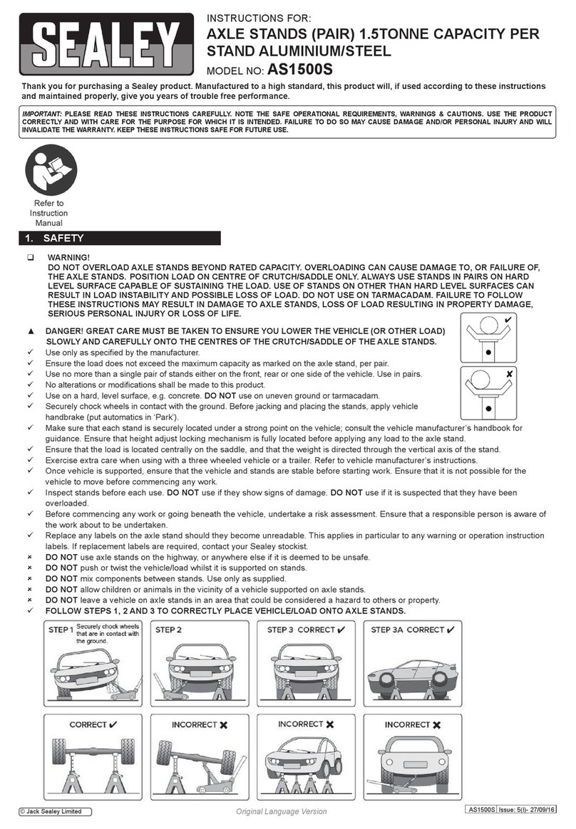 Sealey AS1500S Manual de usuario